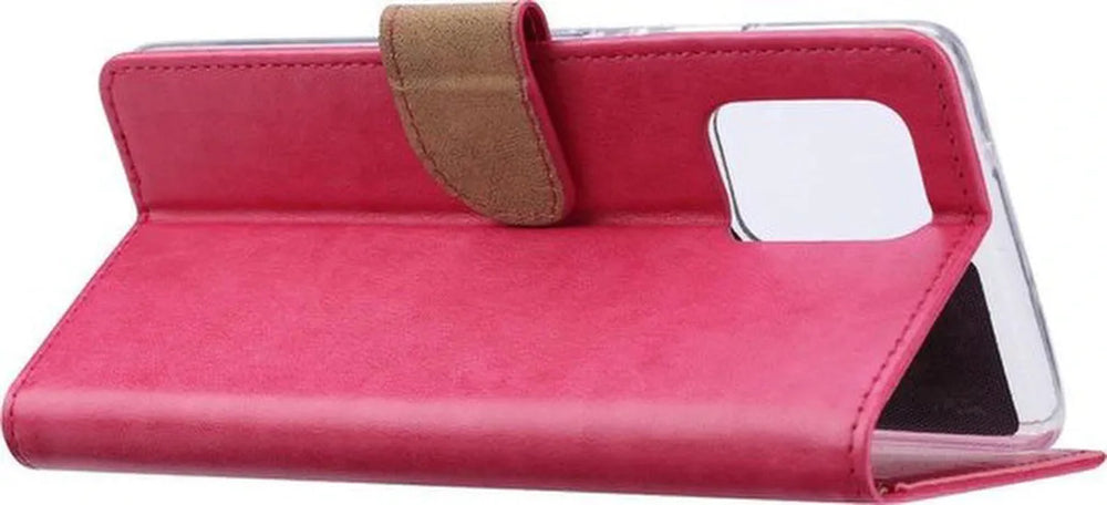Samsung Galaxy A91 Hoesjes – Portemonnee Hoes – Pasjeshouder – Magneetsluiting – Roze-Ilumina Benelux