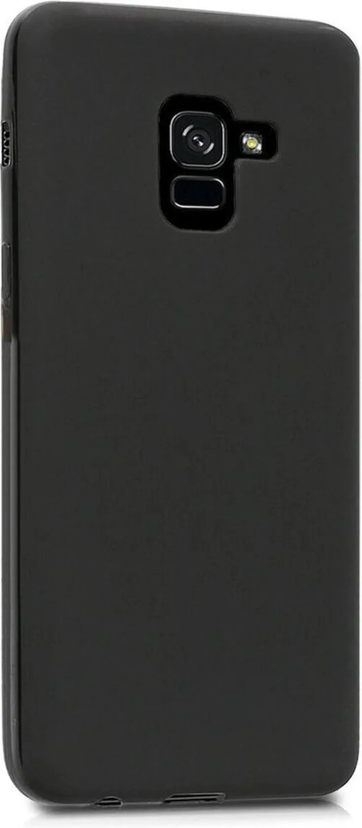Samsung Galaxy A8 2018 Hoesjes – Siliconen Backcover – Softcase – Zwart-Ilumina Benelux