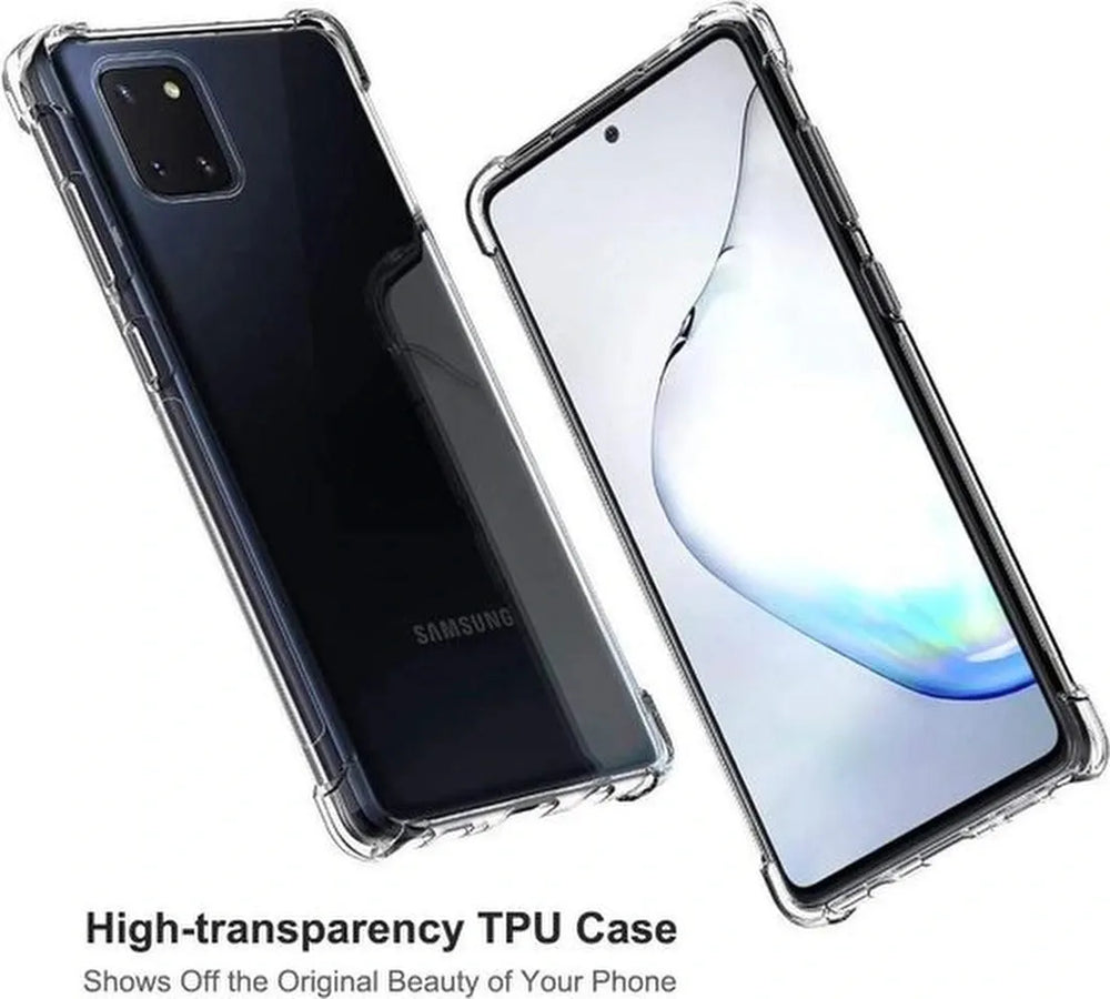 Samsung Galaxy Note 10 Lite Hoesjes – Siliconen Backcover – Schokbestendig – Transparant-Ilumina Benelux