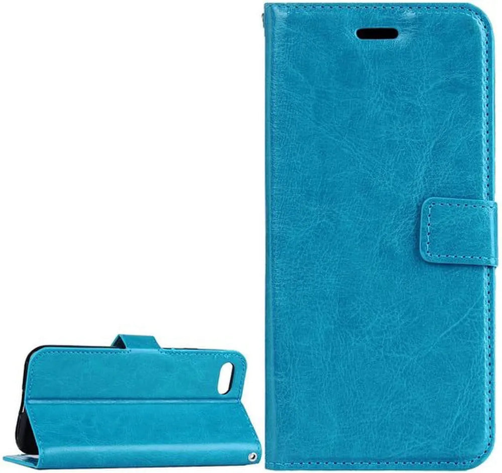 iPhone 5/5C/5S/SE Hoesjes – Bookcase Portemonnee Hoes – Pasjeshouder – Magneetsluiting – Turquoise-Ilumina Benelux