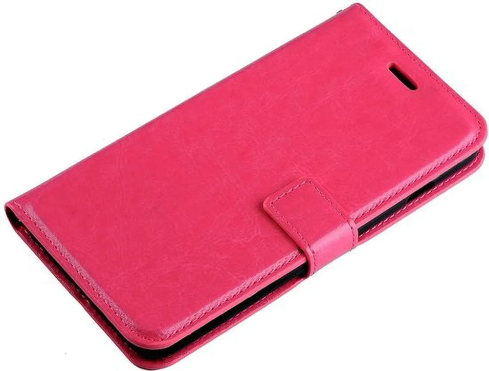 iPhone 5/5C/5S/SE Hoesjes – Portemonnee Bookcase – Pasjeshouder – Magneetsluiting – Roze-Ilumina Benelux