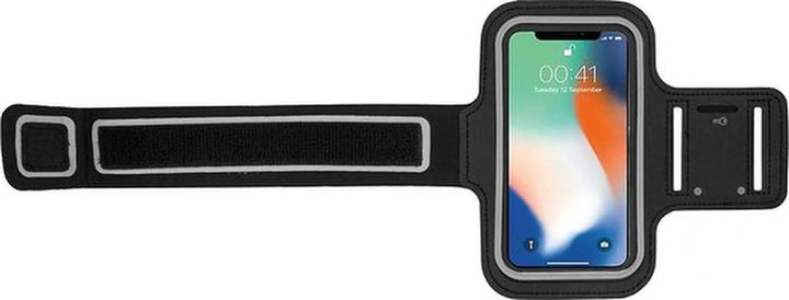 Sportarmband – Geschikt voor iPhone 11 Pro/XS/X/8/7/6S/6 – Neopreen – Comfortabel – Sleutelhouder – Zwart-Ilumina Benelux