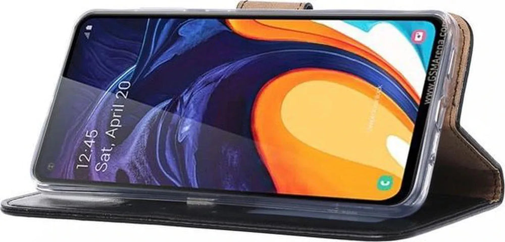 Samsung Galaxy M40 Hoesjes – Portemonnee Hoes – Pasjeshouder – Magneetsluiting – Zwart-Ilumina Benelux