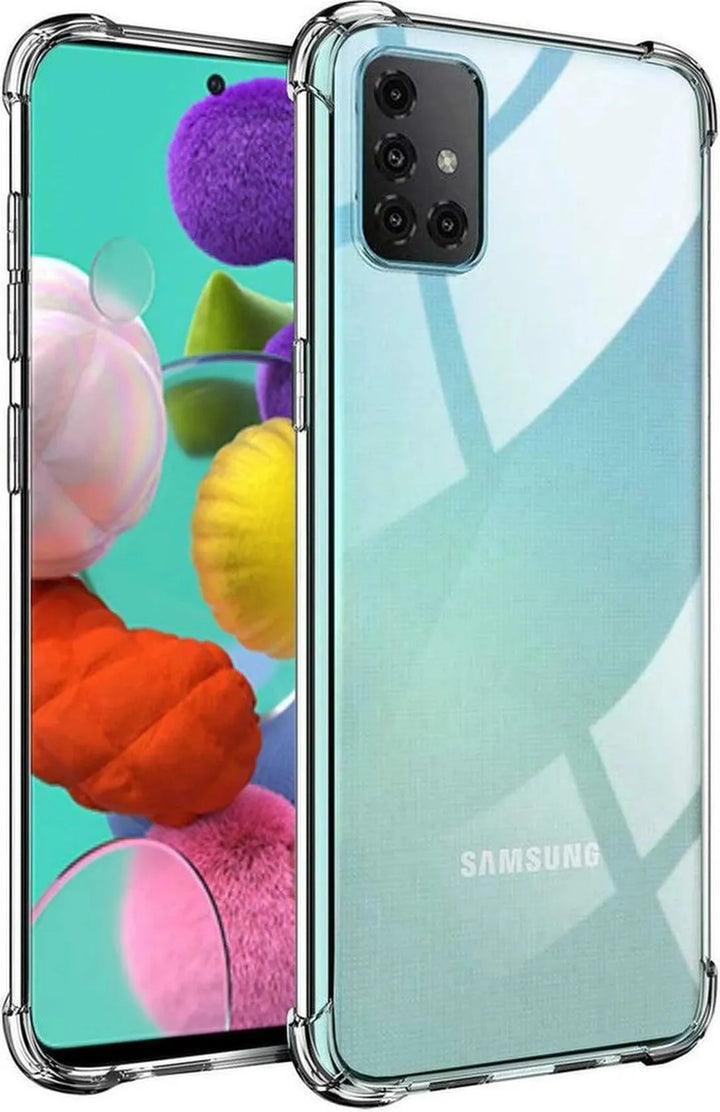 Samsung Galaxy A51 Hoesjes – Siliconen Backcover – Schokbestendig – Transparant-Ilumina Benelux