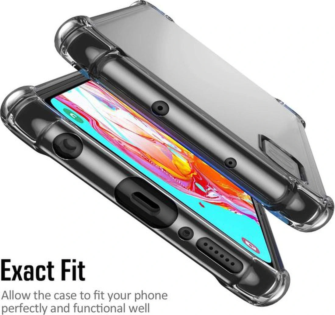Shock proof Hoesje Geschikt voor: Samsung Galaxy A70 / A70S - Anti -Shock Silicone - Transparant