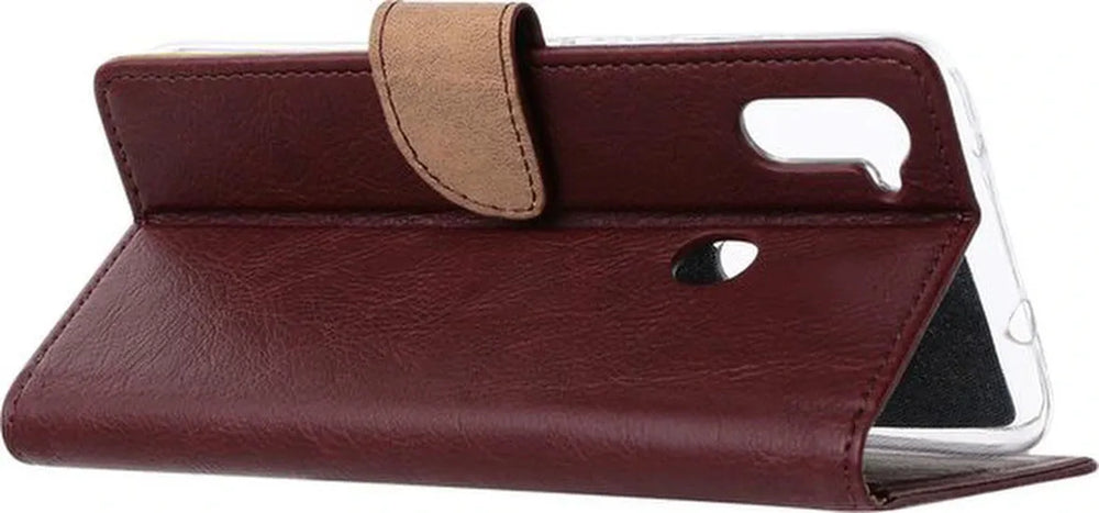 Samsung Galaxy A11 Hoesjes – Portemonnee Hoes – Pasjeshouder – Magneetsluiting – Bordeaux-Ilumina Benelux