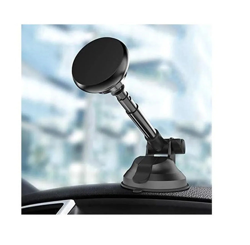 Telefoonhouder auto – Magnetisch – Voorruit & Dashboard – Uitschuifbare Arm – Universeel Zwart-Ilumina Benelux