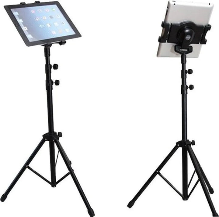 Tablethouder vloer – Multi-richting verstelbaar statief – 360° draaibaar – Geschikt voor 7-10 inch iPad/Samsung/Lenovo – Zwart-Tablethouder-Ilumina Benelux