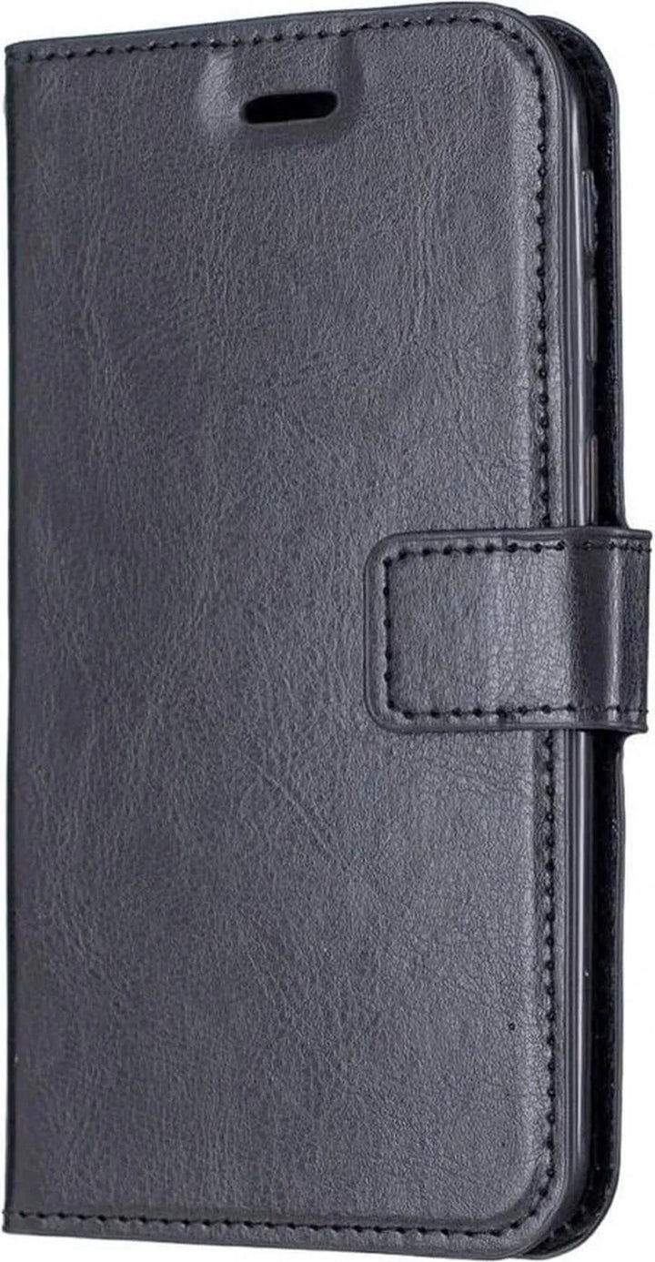 Samsung Galaxy A50 Hoesjes – Bookcase Portemonnee Hoes – Pasjeshouder – Magneetsluiting – Zwart-Ilumina Benelux