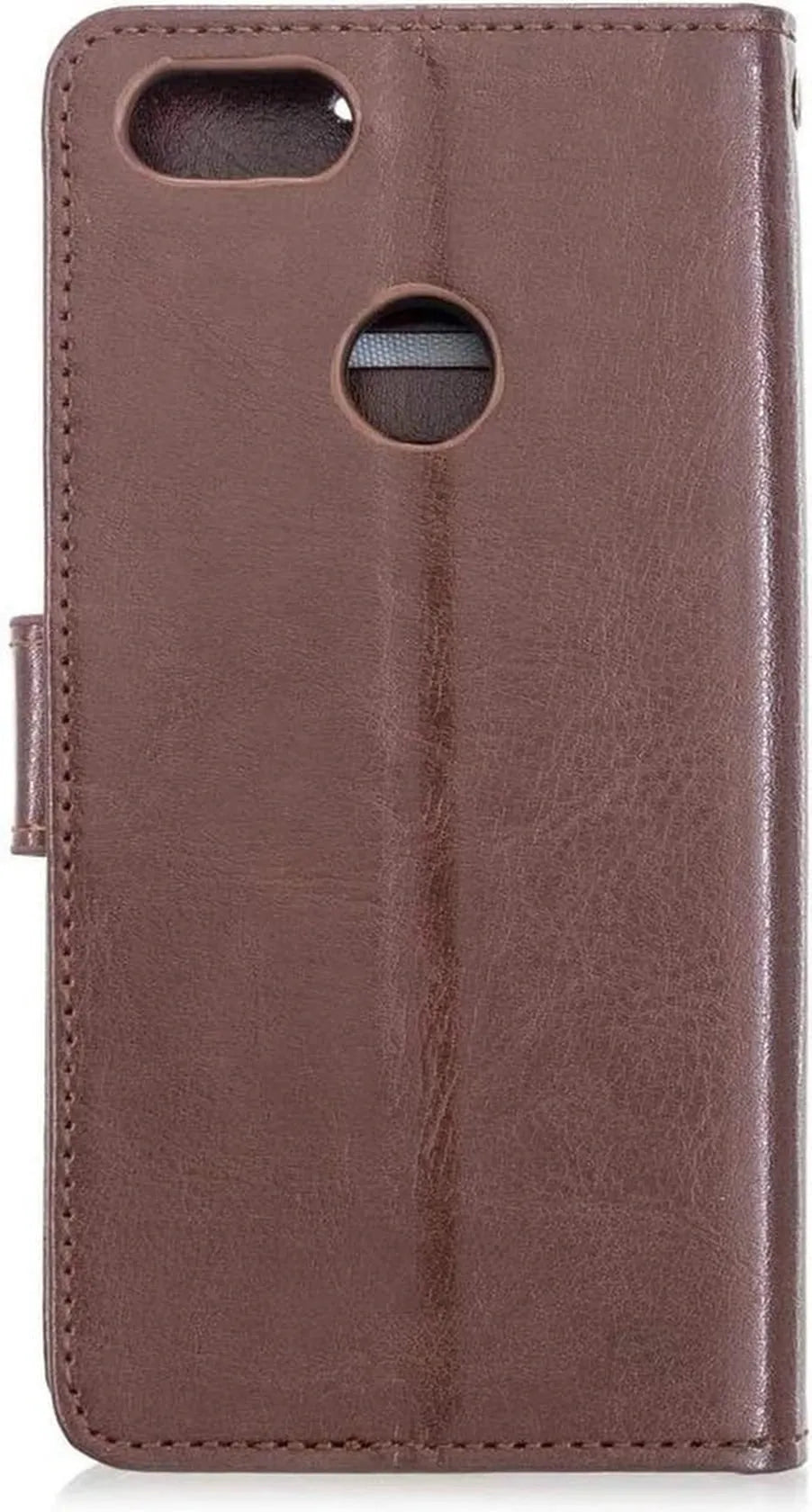 Motorola Moto E6 Play Hoesjes – Bookcase Portemonnee Hoes – Magneetsluiting – Pasjeshouder – Bruin-Ilumina Benelux