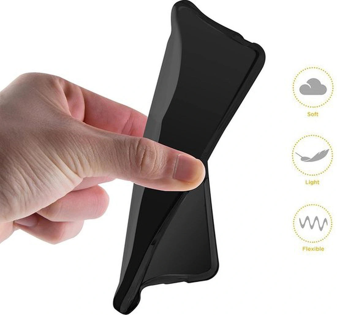 Soft Backcover Hoesje Geschikt voor: Samsung Galaxy S9 - Silicone - Zwart