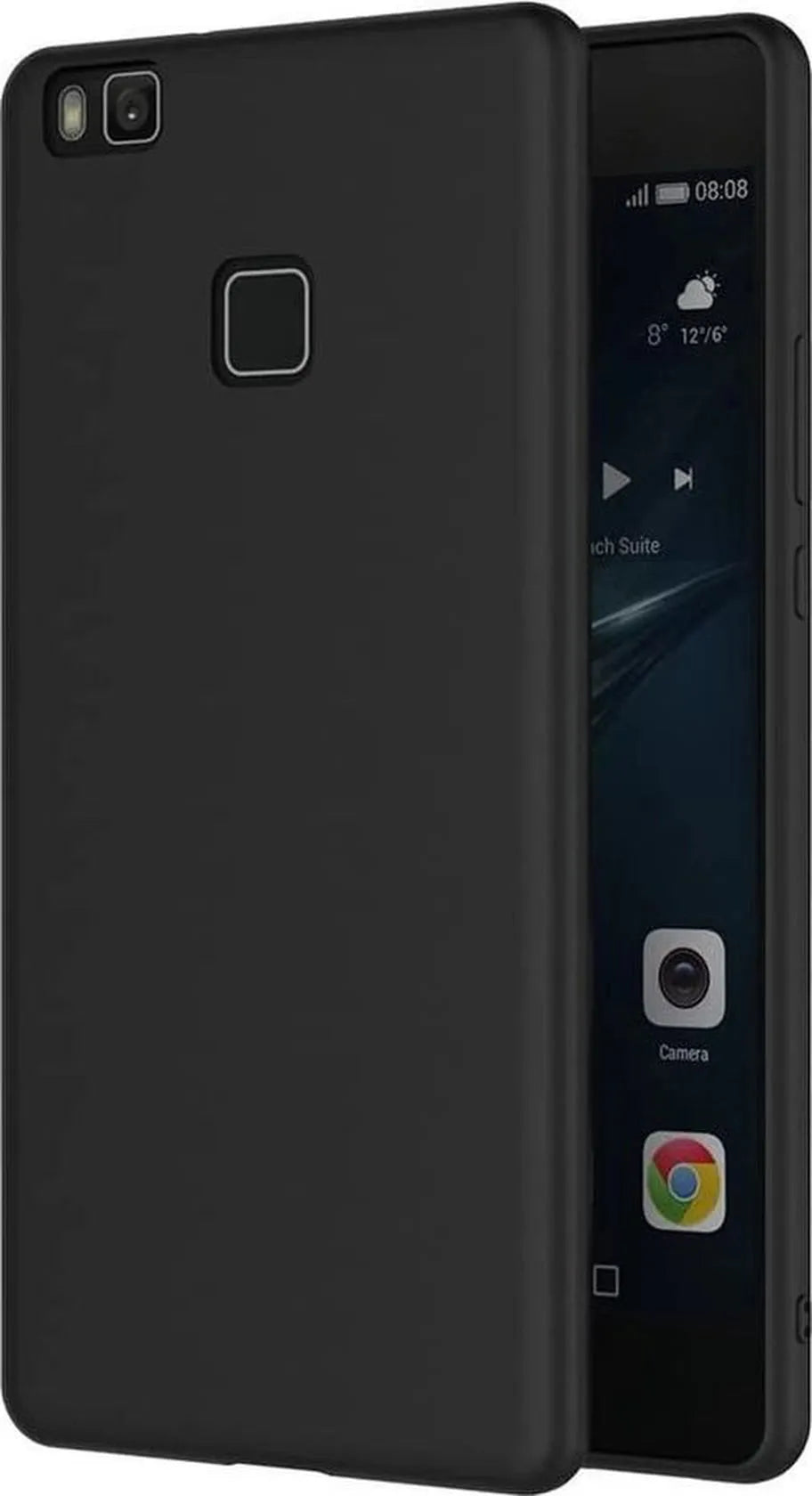 Huawei P9 Lite 2016 Hoesjes – Siliconen Backcover – Soft TPU – Schokbestendig – Zwart-Ilumina Benelux