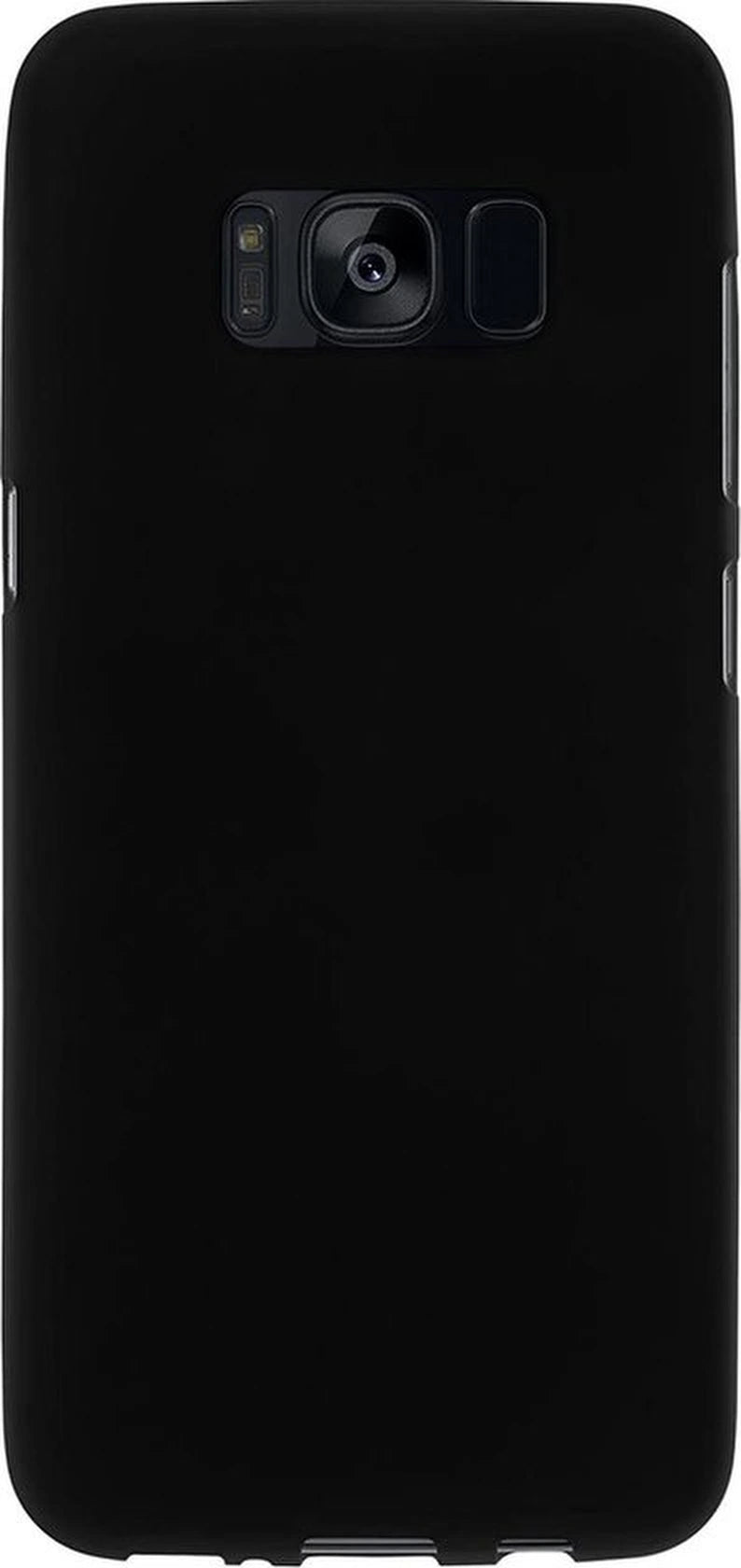 Soft Backcover Hoesje Geschikt voor: Samsung Galaxy S8 - Silicone - Zwart