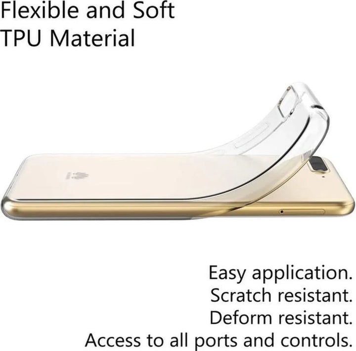 Huawei Y6 2018 Hoesjes – Siliconen Backcover – Soft Silicone – Transparant-Ilumina Benelux