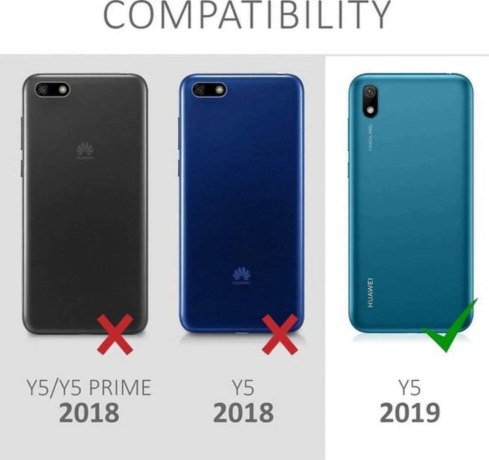 Huawei Y5 2019 Hoesjes – Siliconen Backcover – Transparant – Flexibel – Anti Kras-Ilumina Benelux