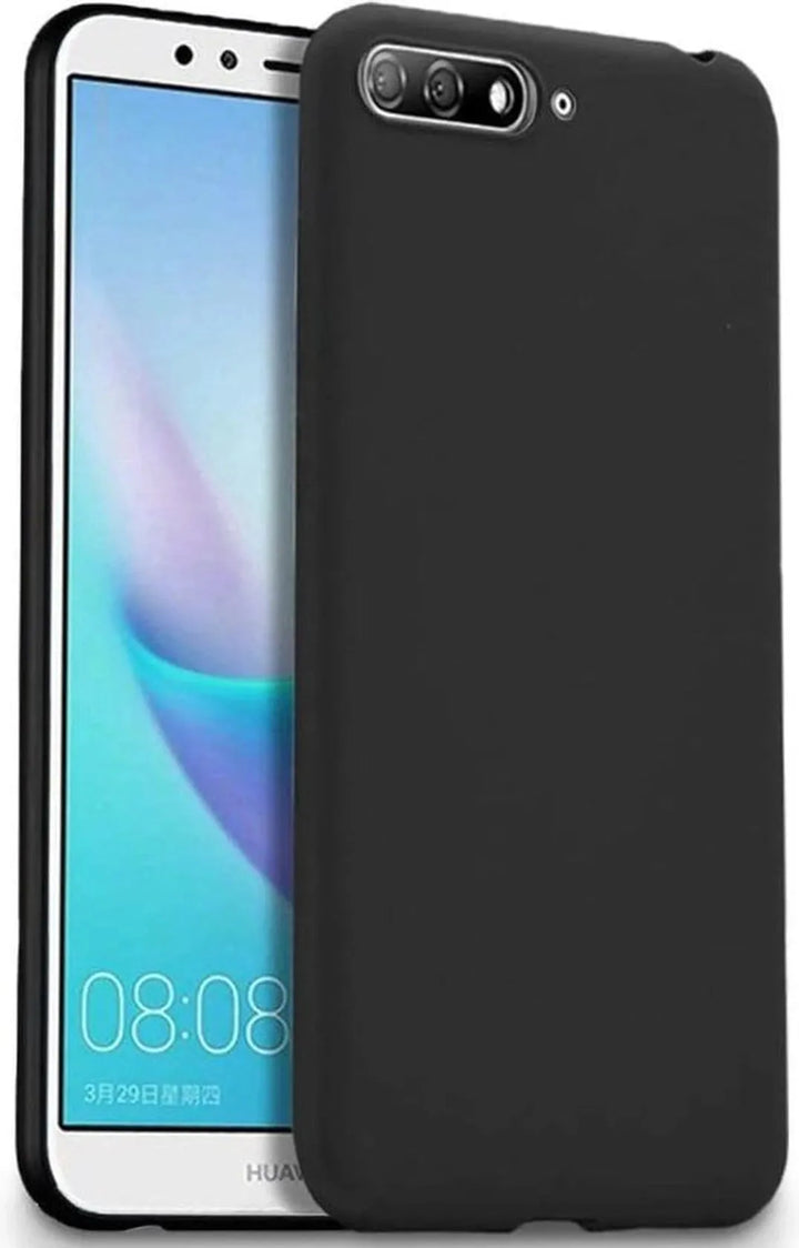 Huawei Y6 2018 Hoesjes – Siliconen Backcover – Soft TPU – Schokbestendig – Zwart-Ilumina Benelux