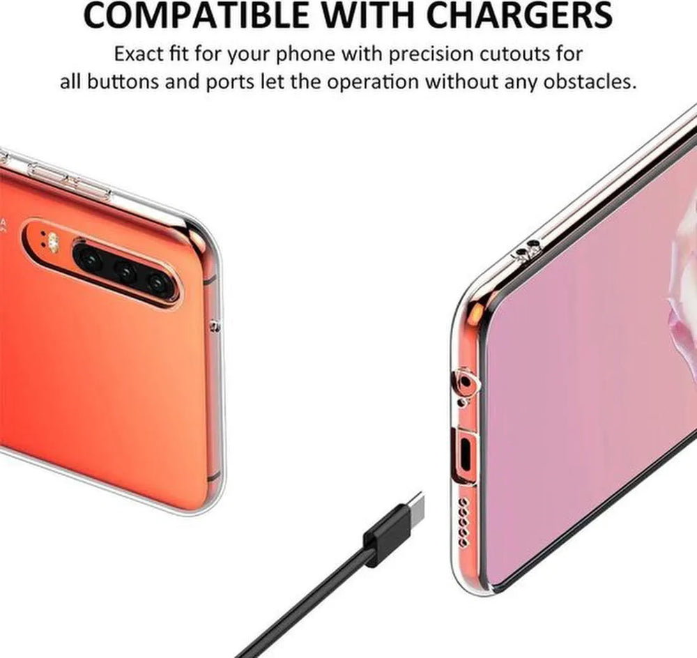 Huawei P30 Hoesjes – Siliconen Backcover – Transparant – Flexibel – Anti Kras-Ilumina Benelux