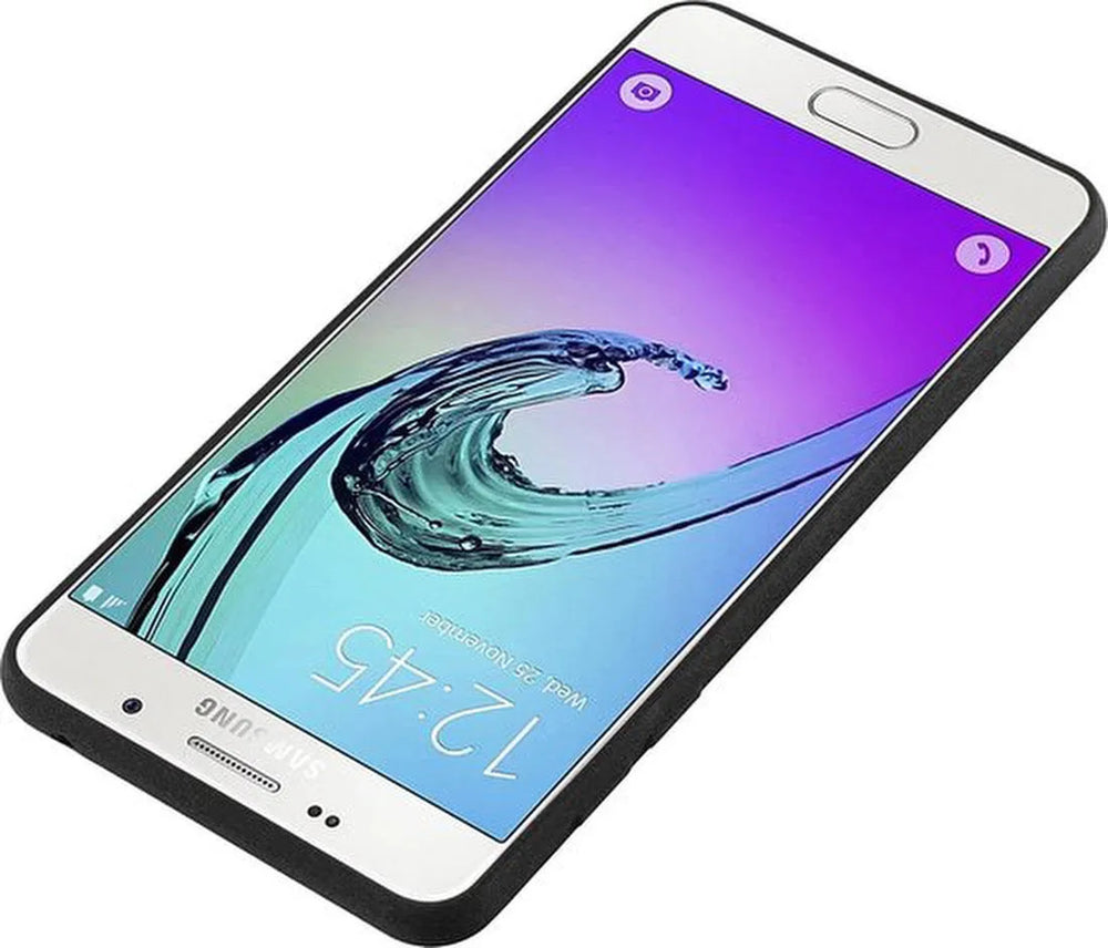 Samsung Galaxy A5 2016 Hoesjes – Siliconen Backcover – Soft Touch – Schokbestendig – Zwart-Ilumina Benelux