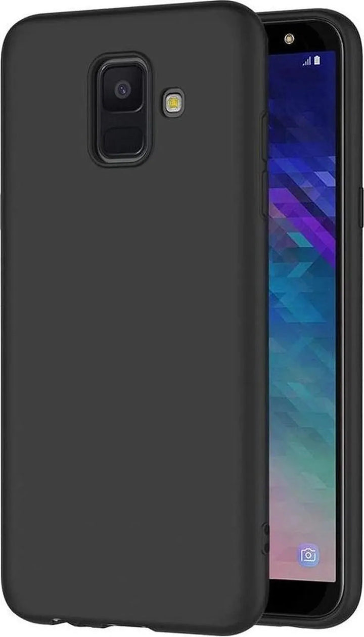 Samsung Galaxy A6 2018 Hoesjes – Siliconen Backcover – Soft Case – Zwart-Ilumina Benelux