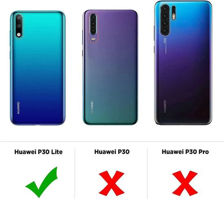 Huawei P30 Lite 2019/2020 Hoesjes – Siliconen Backcover – Schokbestendig – Zwart-Ilumina Benelux
