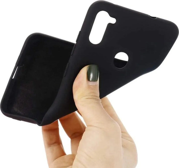 Samsung Galaxy A11 Hoesjes – Siliconen Backcover – Soft Touch – Schokbestendig – Zwart-Ilumina Benelux