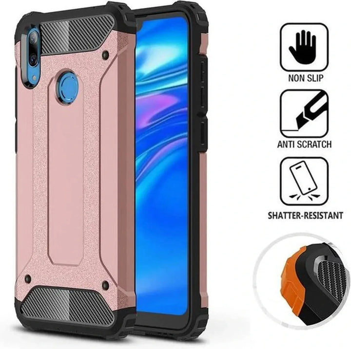 Samsung Galaxy S10 Lite Hoesjes – Armor Hybrid Backcover – Schokbestendig – Roségoud-Ilumina Benelux
