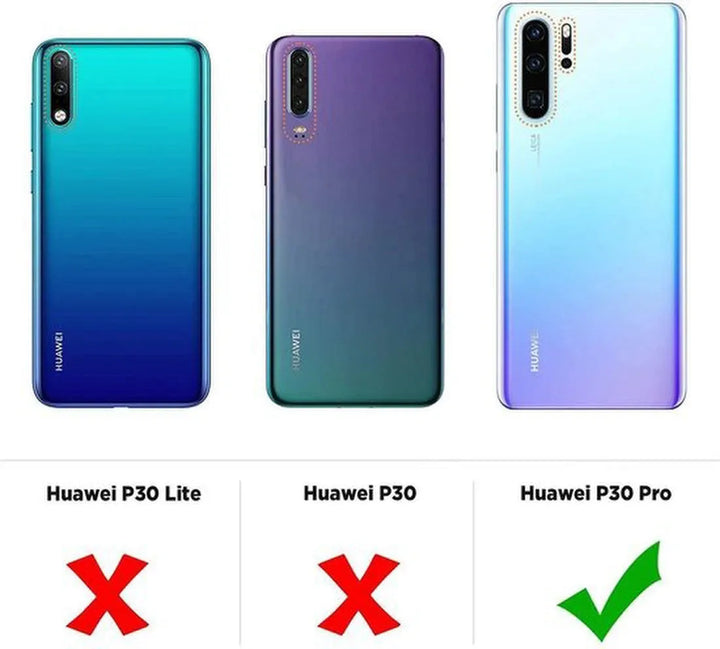 Huawei P30 Pro Hoesjes – Siliconen Backcover – Soft Grip – Zwart-Ilumina Benelux