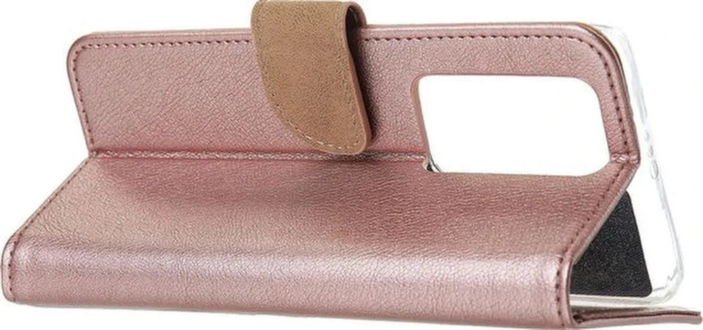 Huawei P40 Pro Plus Hoesjes – Bookcase Portemonnee – Pasjeshouder – Magneetsluiting – Roségoud-Ilumina Benelux