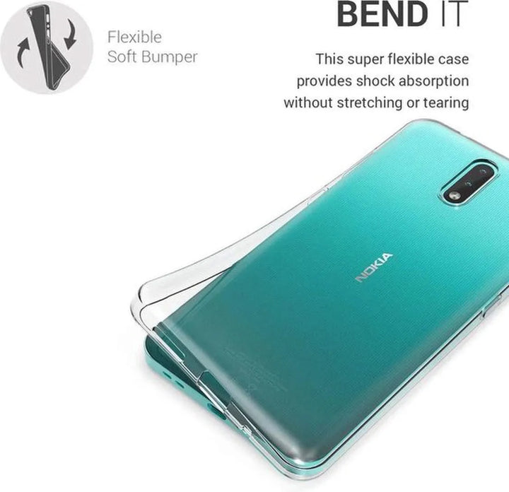Nokia 2.3 Hoesjes – Siliconen Backcover – Transparant – Flexibel – Anti Kras-Ilumina Benelux