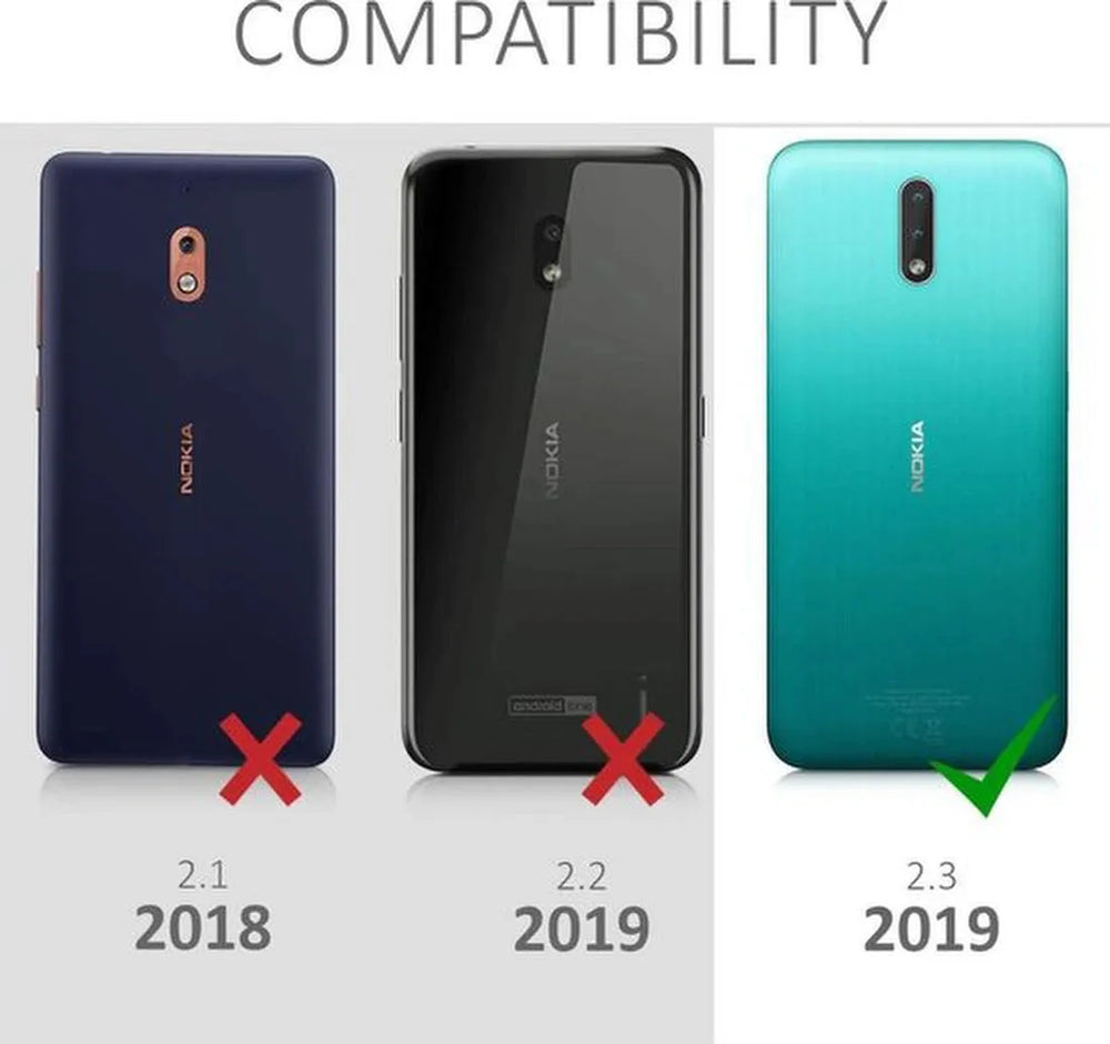 Nokia 2.3 Hoesjes – Siliconen Backcover – Transparant – Flexibel – Anti Kras-Ilumina Benelux