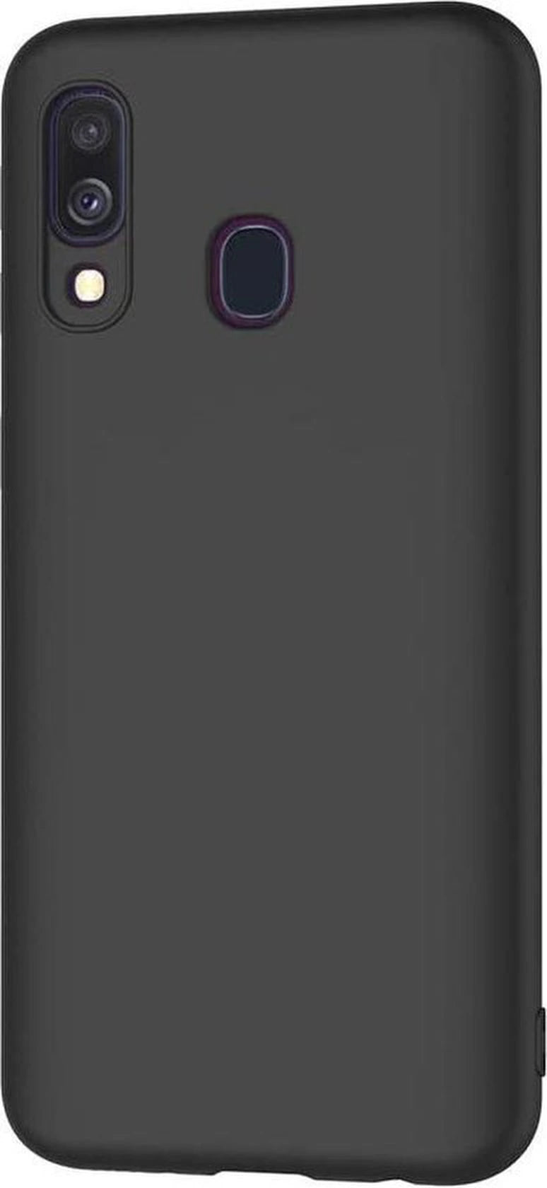 Soft Backcover Hoesje Geschikt voor: Samsung Galaxy A40 - Soft Silicone - zwart