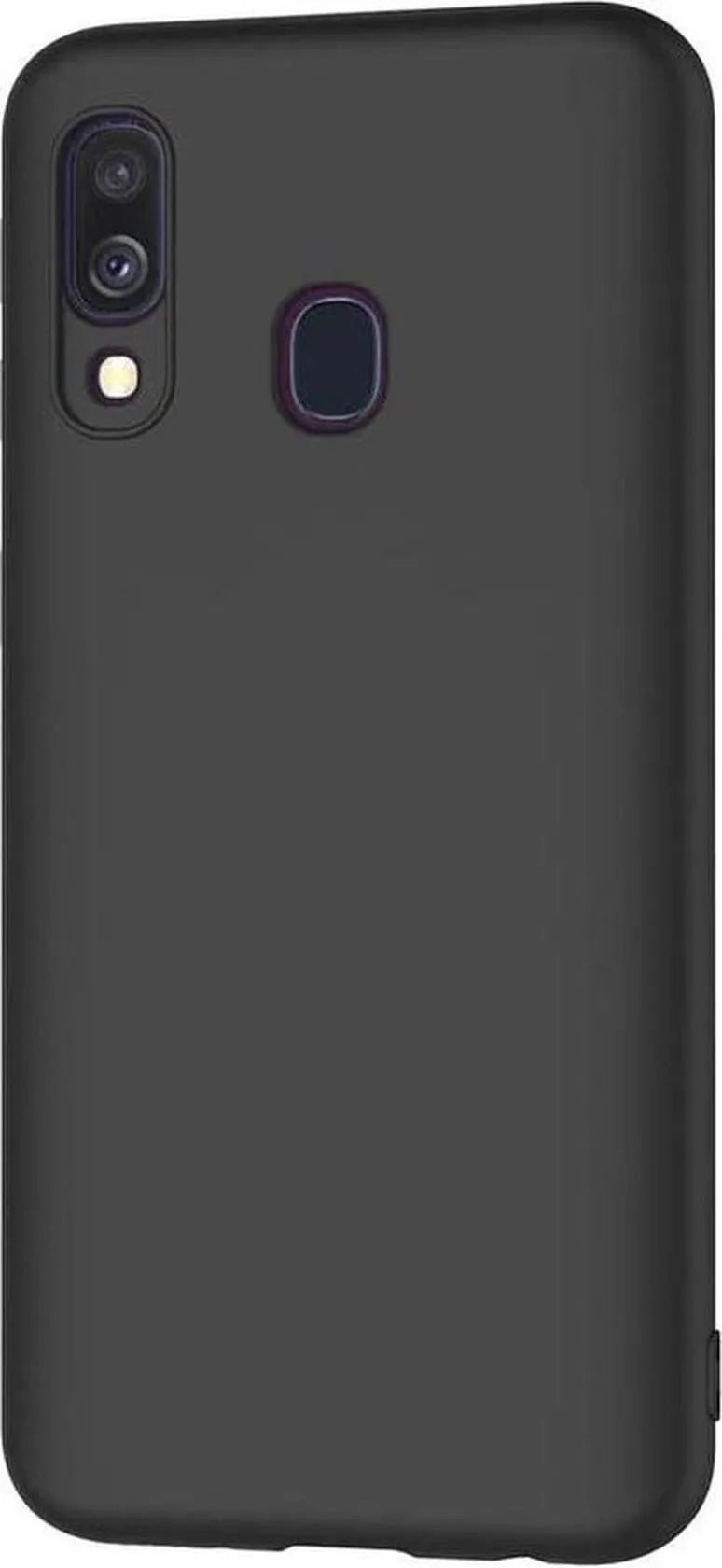 Samsung Galaxy A40 Hoesjes – Siliconen Backcover – Soft Silicone – Schokbestendig – Zwart-Ilumina Benelux