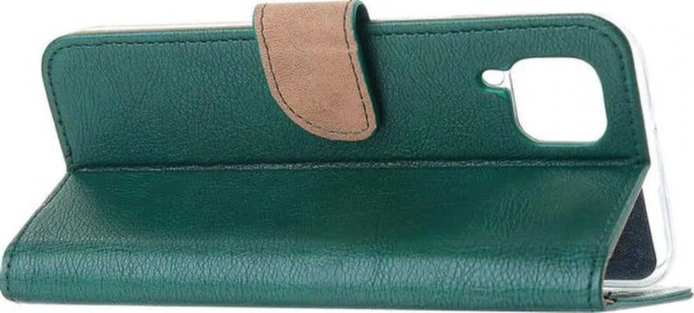 Huawei P40 Lite Hoesjes – Bookcase Portemonnee Hoes – Pasjeshouder – Magneetsluiting – Groen-Ilumina Benelux