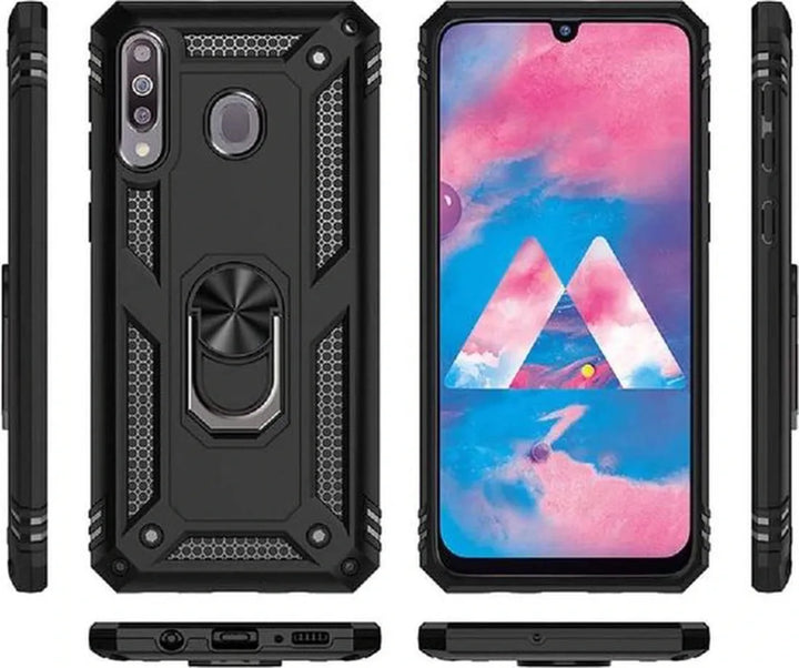Motorola Moto G8 Power Hoesjes – Rugged Ring Armor Backcover – Schokbestendig – Roségoud-Ilumina Benelux