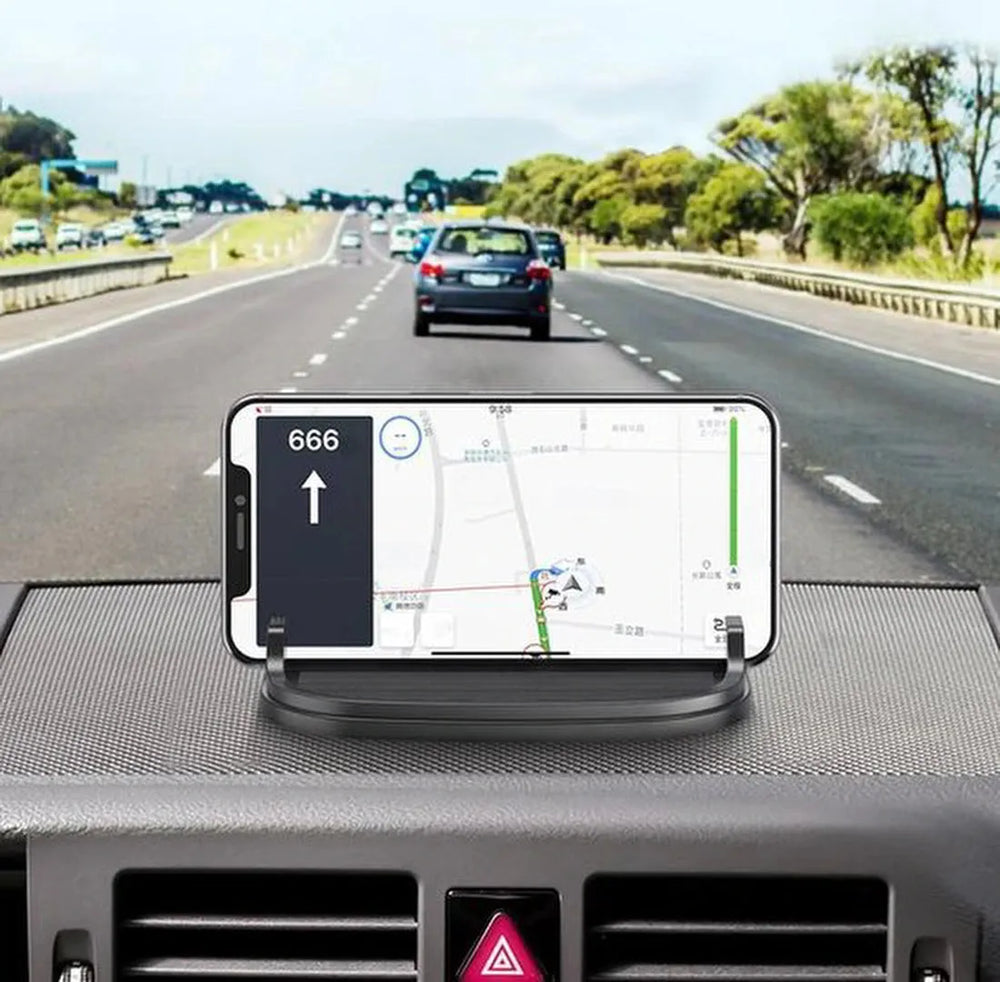 Telefoonhouder auto – Antislip Dashboard Mat – Sticky Pad voor Smartphone & Munten – YB988 – Zwart-Ilumina Benelux