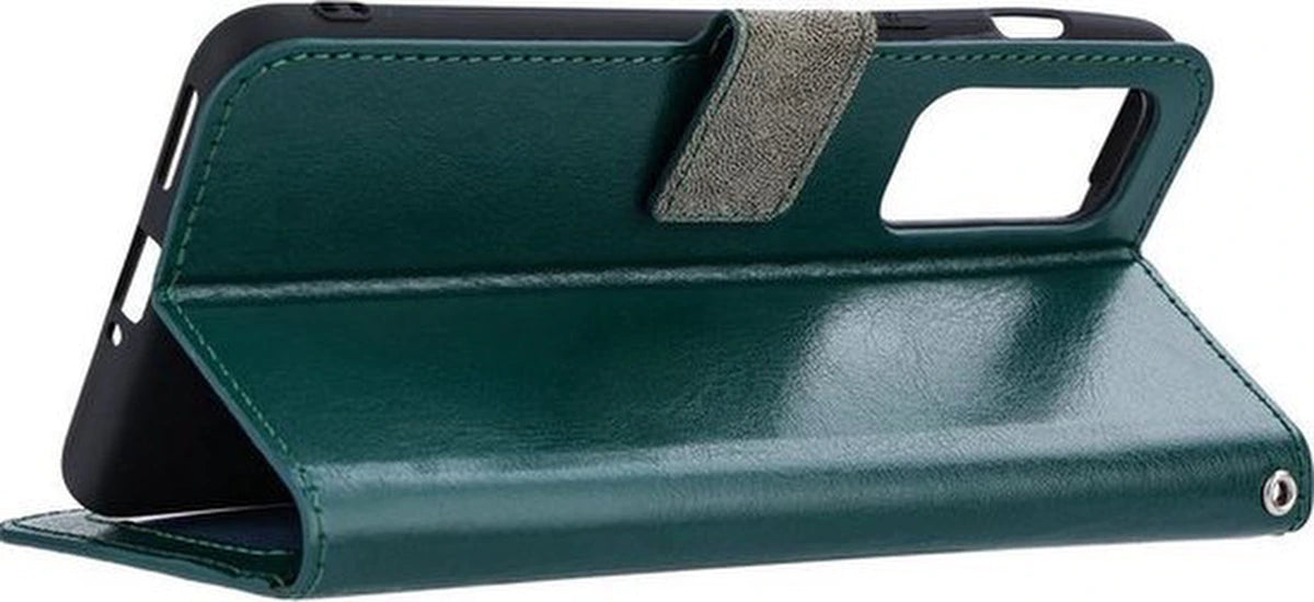 Samsung Galaxy Note 20 Hoesjes – Bookcase Portemonnee Hoes – Pasjeshouder – Magneetsluiting – Groen
