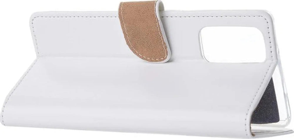 Samsung Galaxy Note 20 Hoesjes – Bookcase Portemonnee Hoes – Pasjeshouder – Magneetsluiting – Wit-Ilumina Benelux