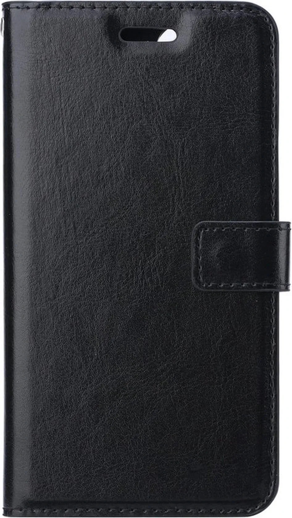 iPhone 12 Pro Hoesjes – Bookcase Portemonnee Hoes – Pasjeshouder – Magneetsluiting – Zwart-Ilumina Benelux