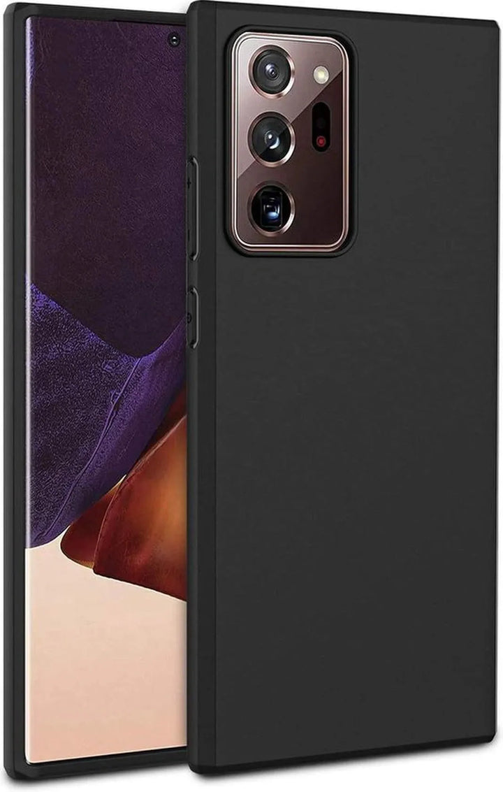Samsung Galaxy Note 20 Ultra Hoesjes – Siliconen Backcover – Soft Silicone – Zwart-Ilumina Benelux