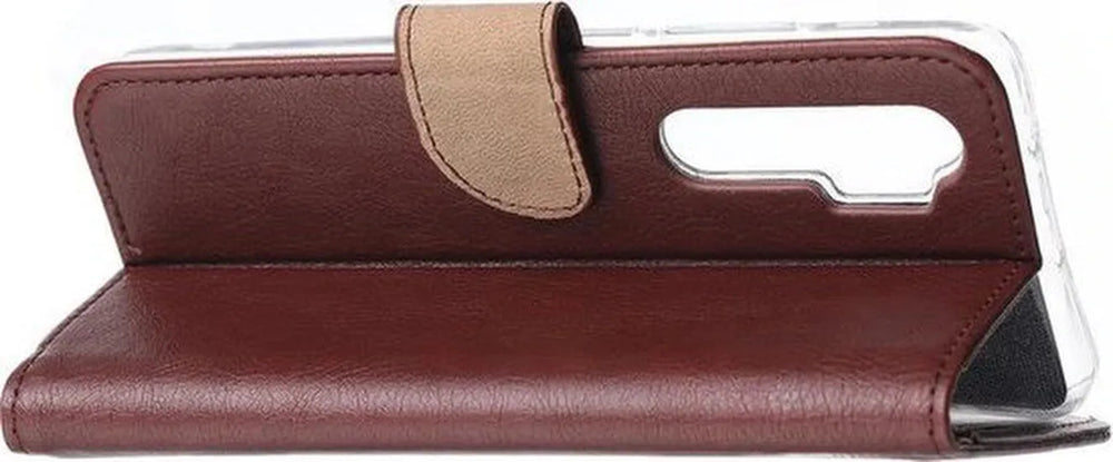 Xiaomi Mi Note 10 Lite Hoesjes – Portemonnee Hoes – Pasjeshouder – Magneetsluiting – Wijnrood-Ilumina Benelux