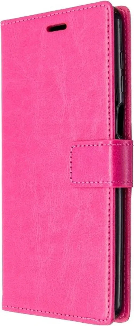 Xiaomi Redmi Note 9 Pro / Note 9S Hoesjes – Bookcase Portemonnee Hoes – Pasjeshouder – Magneetsluiting – Roze-Ilumina Benelux