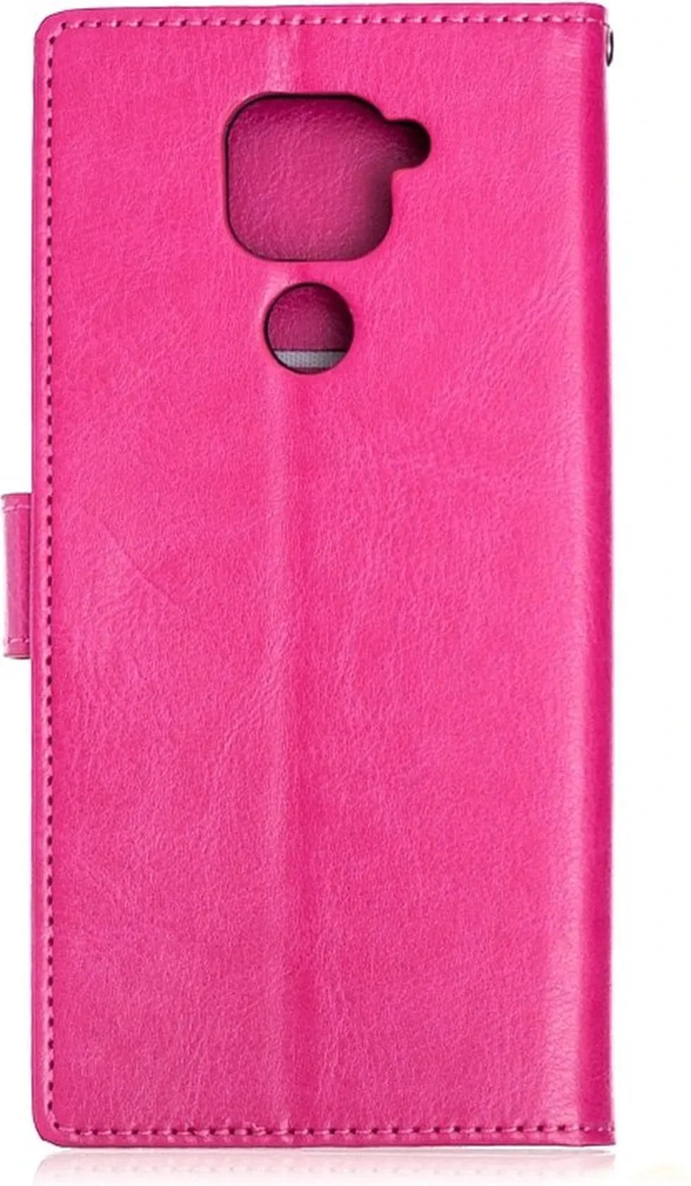 Xiaomi Redmi Note 9 Hoesjes – Portemonnee Hoes – Pasjeshouder – Magneetsluiting – Roze-Ilumina Benelux