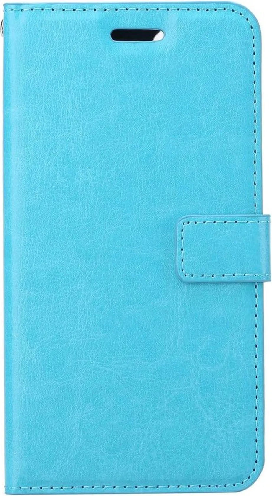 iPhone 12 Mini Hoesjes – Bookcase Portemonnee – Magneetsluiting – Inclusief 2x Gehard Glas Screenprotector – Turquoise-Ilumina Benelux