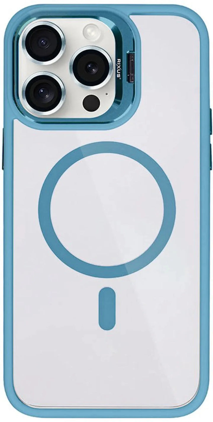 iPhone 12 Pro Max Hoesjes – Rixus Classic 03 Backcover – MagSafe – Lichtblauw-Ilumina Benelux