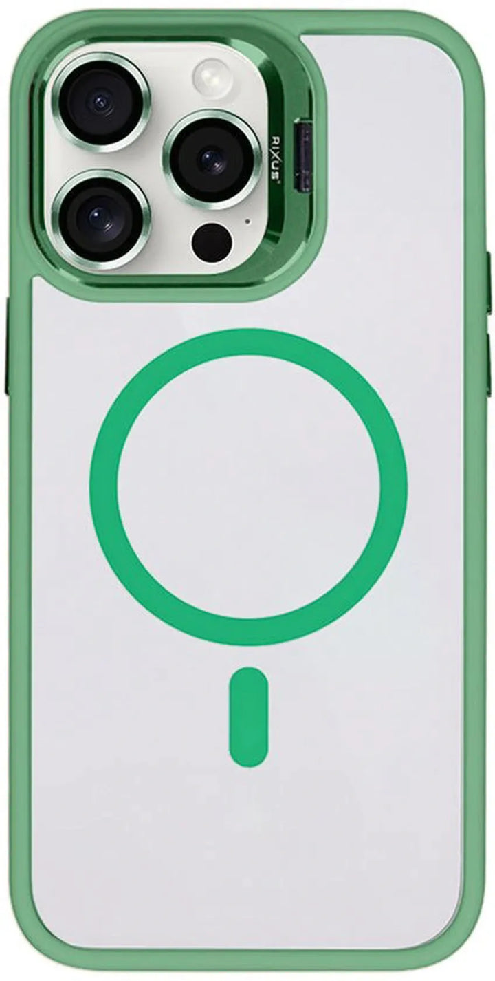 iPhone 13 Pro Max Hoesjes – Rixus Classic 03 Backcover – MagSafe – Lichtgroen-Ilumina Benelux