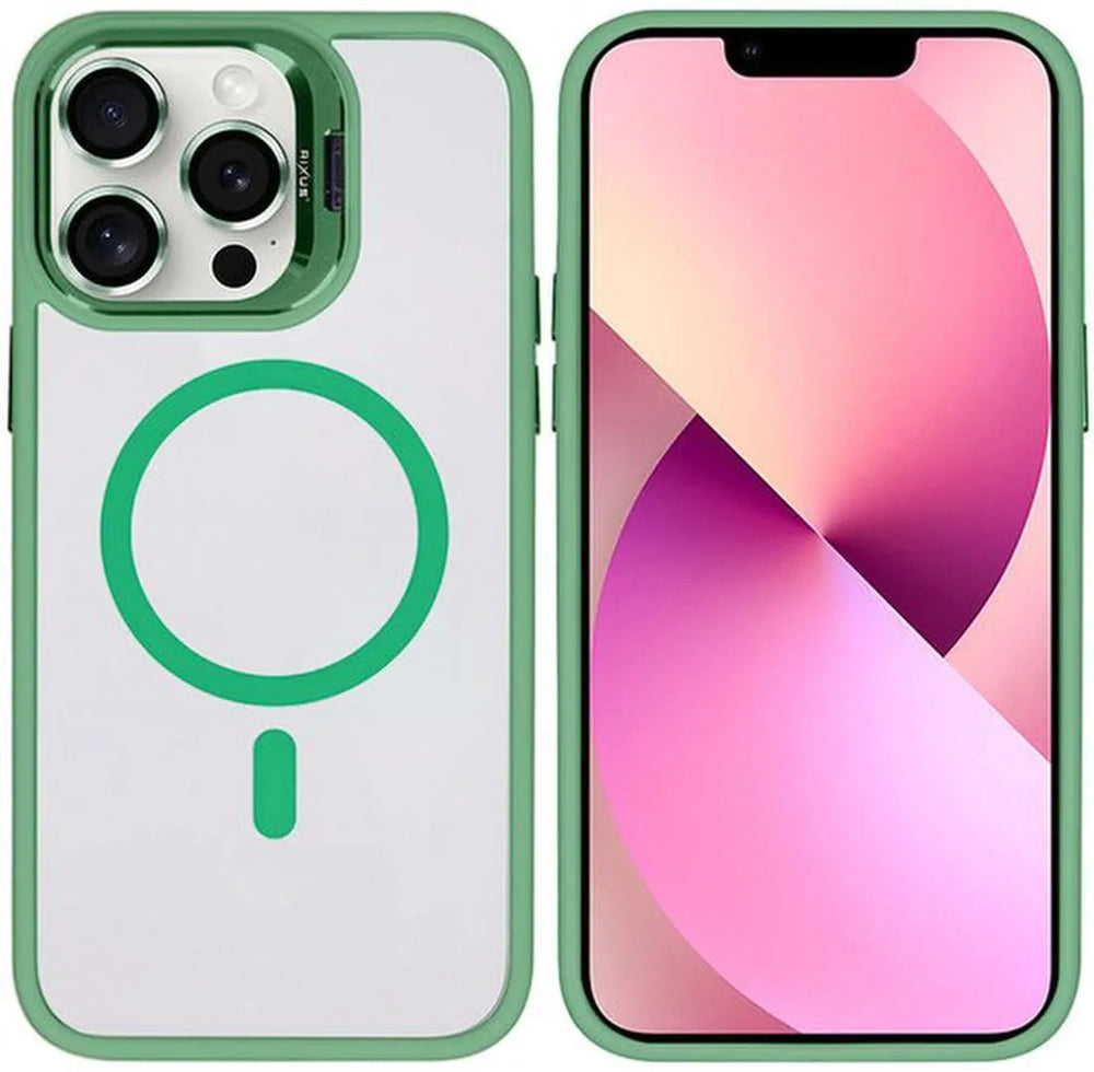 iPhone 13 Pro Max Hoesjes – Rixus Classic 03 Backcover – MagSafe – Lichtgroen-Ilumina Benelux