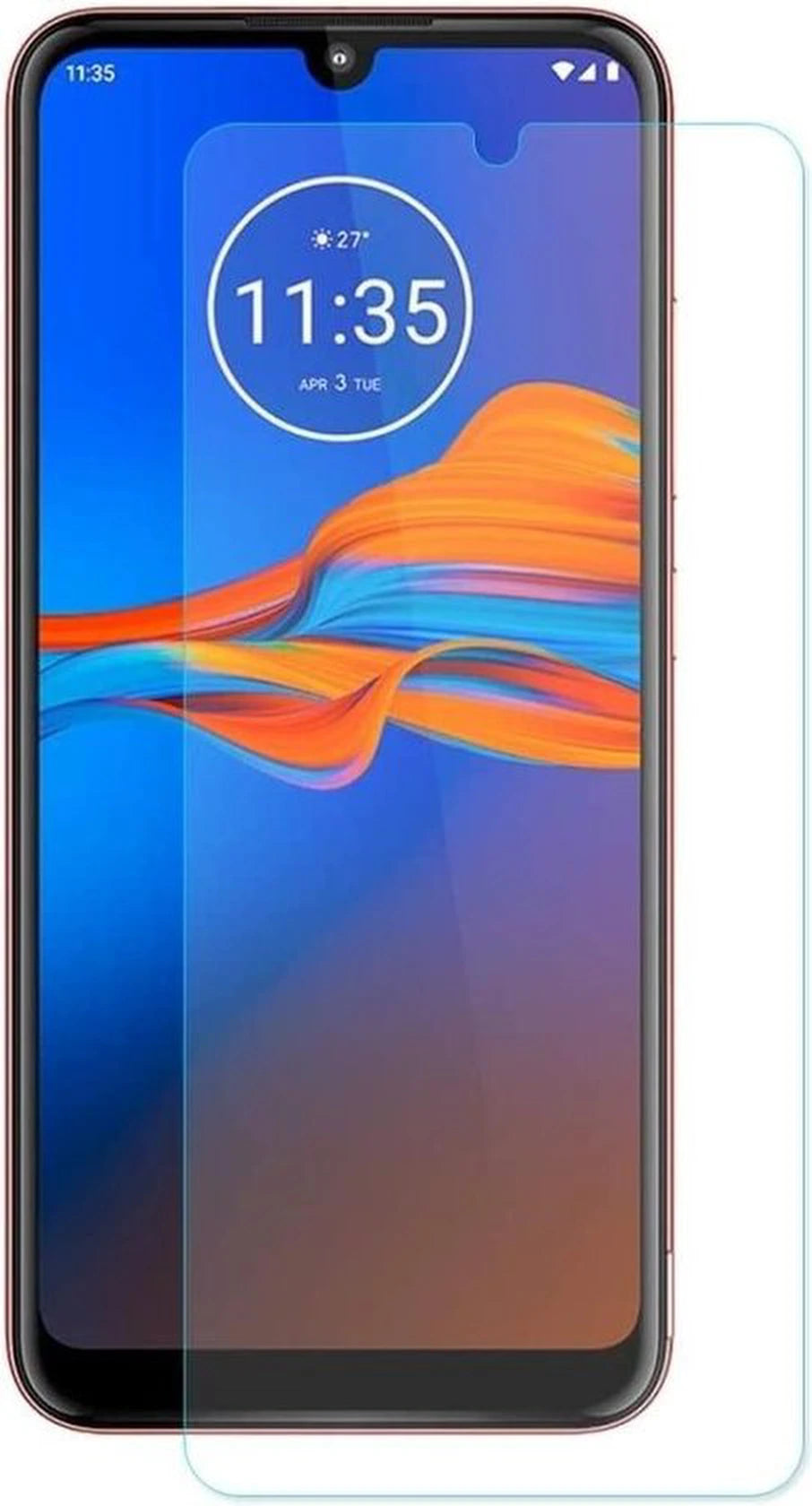 Screenprotector - Geschikt voor Motorola Moto E6 Plus - 9H Glas (2-Pack)