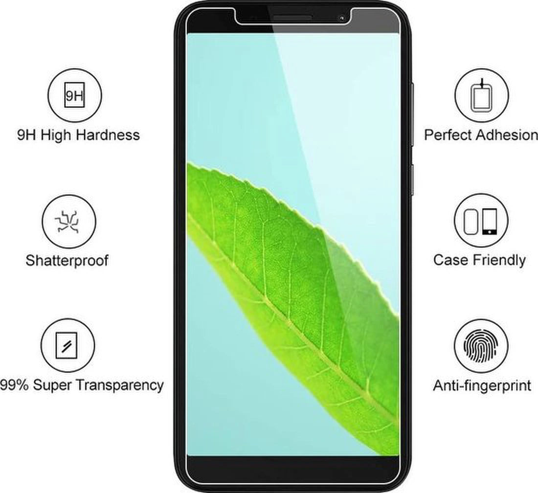 Screenprotector - Geschikt voor Motorola Moto E6s - 9H Glas (3-Pack)