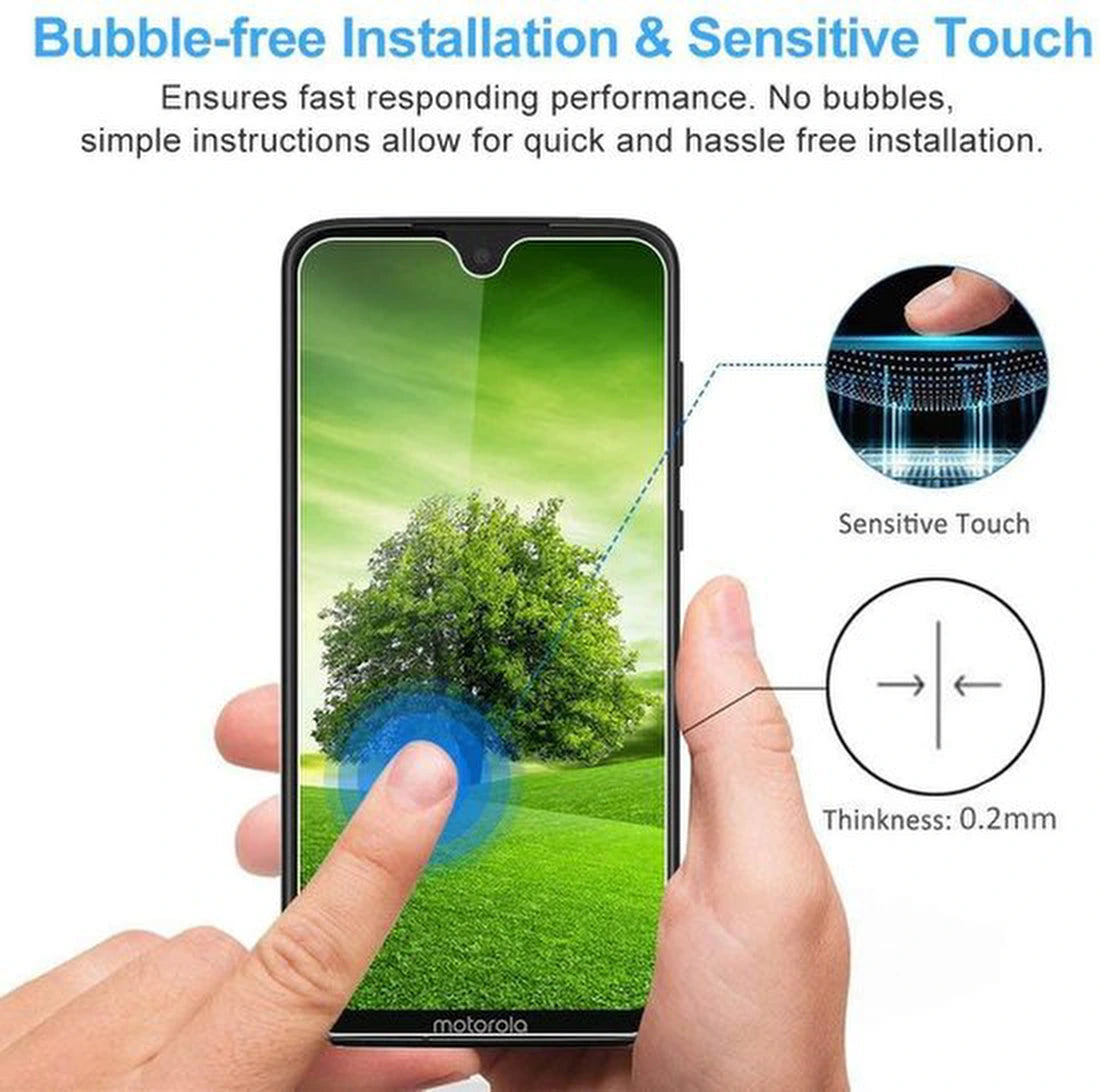 Screenprotector - Geschikt voor Motorola Moto G7 Plus - 9H Glas (2-Pack)