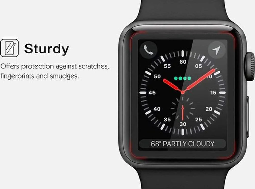 Screenprotector – Geschikt voor Apple Watch 44mm Series 6/5/4/SE – Gehard Glas – Anti-kras – Transparant – 2 stuks-Smartwatchscreenprotector-Ilumina Benelux